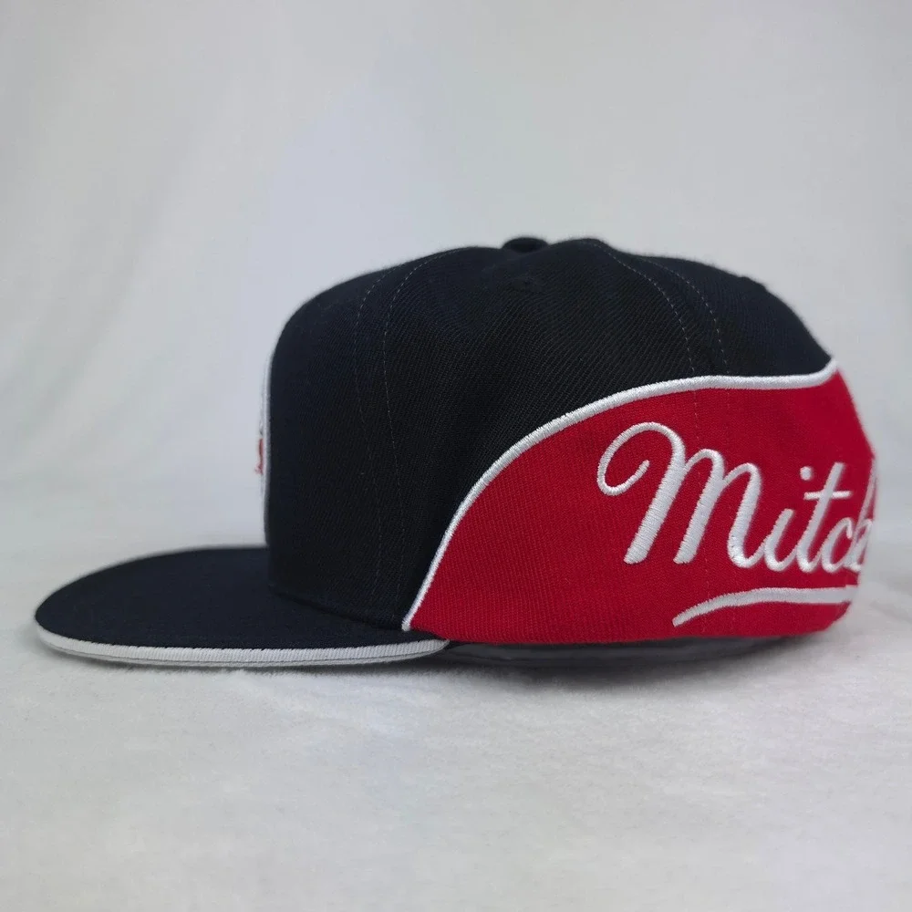 Toronto Raptors Mitchell & Ness‎ NBA Snapback Hat Cap 3D Logo Black Red New